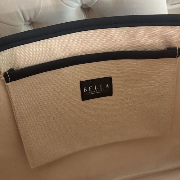 Spa Day Canvas Tote with Leather Handles - Picture 6 of 7